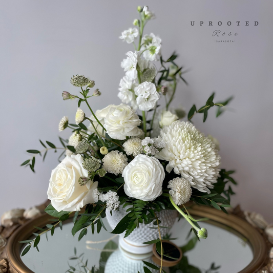 Classic White Sarasota Flower | Uprooted Rose - Sarasota Florist